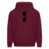 Sunglasses Men's Hoodie - burgundy