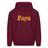 Papa Men's Hoodie - burgundy