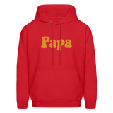 Papa Men's Hoodie - red