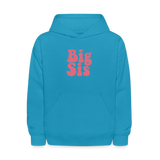 Big Sis Kids' Hoodie - turquoise