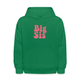 Big Sis Kids' Hoodie - kelly green