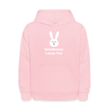 Somebunny Loves You Kids' Hoodie - pink