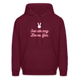 Somebunny Men's Hoodie - burgundy