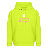 Somebunny Men's Hoodie - safety green