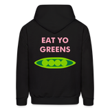 Eat Yo Greens Men's Hoodie - black