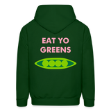 Eat Yo Greens Men's Hoodie - forest green