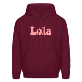 Lola Men's Hoodie - burgundy