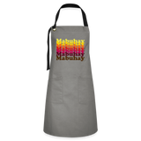 Mabuhay Artisan Apron - gray/black