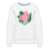 Simmons Sail Away Custom Women’s Premium Sweatshirt - white