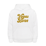 Vegas Born Kids' Hoodie - white