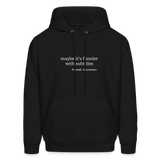 Maybe it's Funnier with Subtitles Men's Hoodie - black