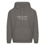 Maybe it's Funnier with Subtitles Men's Hoodie - asphalt gray