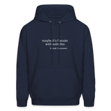 Maybe it's Funnier with Subtitles Men's Hoodie - navy