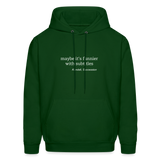 Maybe it's Funnier with Subtitles Men's Hoodie - forest green