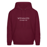 WTFAWGTD COMMITTEE Men's Hoodie - burgundy