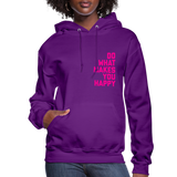 Do What Makes You Happy Women’s Premium Hoodie - purple