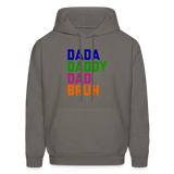 Dada Daddy Dad Bruh Men's Hoodie - asphalt gray