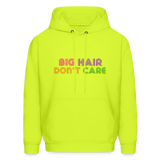 Big Hair Don't Care Men's Hoodie - safety green