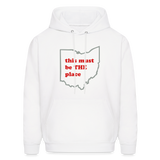 This Must Be THE Place Men's Hoodie - white