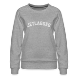 Jetlagged Women’s Premium Sweatshirt - heather grey