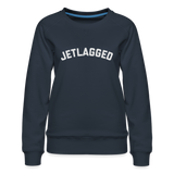 Jetlagged Women’s Premium Sweatshirt - navy