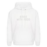 Bribe With Food Men's Hoodie - white