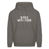 Bribe With Food Men's Hoodie - asphalt gray