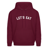 Let's Eat Men's Hoodie - burgundy