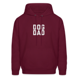 Dog Dad Men's Hoodie - burgundy