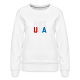 HBD USA Women’s Premium Sweatshirt - white