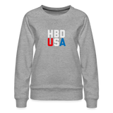 HBD USA Women’s Premium Sweatshirt - heather grey