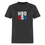 HBD USA Unisex Classic T-Shirt - heather black