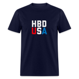 HBD USA Unisex Classic T-Shirt - navy