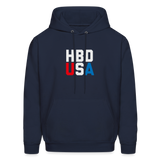 HBD USA Men's Hoodie - navy