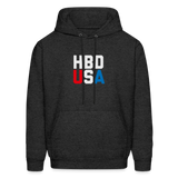 HBD USA Men's Hoodie - charcoal grey