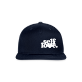 Self Love Snapback Baseball Cap - navy