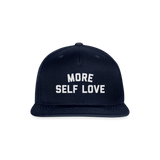 More Self Love Snapback Baseball Cap - navy