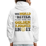 The World is a Better Place with the Golden Knights in it Men's Hoodie