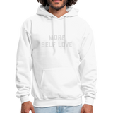 More Self Love Men's Hoodie - white