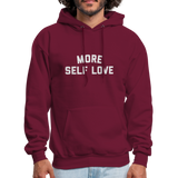 More Self Love Men's Hoodie - burgundy