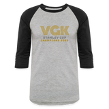 VGK All the Way Baseball T-Shirt - heather gray/black