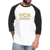 VGK All the Way Baseball T-Shirt - white/black