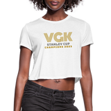 VGK Stanley Cup Champions 2023 Women's Cropped T-Shirt - white