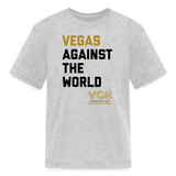 Vegas Against The World VGK Stanley Cup Champs 2023 Kids' T-Shirt - heather gray