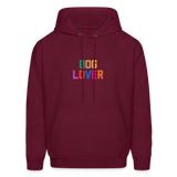 Dog Lover Men's Hoodie - burgundy