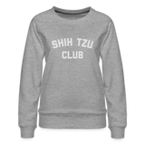 Shih Tzu Club Women’s Premium Sweatshirt - heather grey