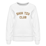 Shih Tzu Club Women’s Premium Sweatshirt - white