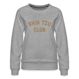 Shih Tzu Club Women’s Premium Sweatshirt - heather grey