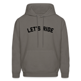 Let's Ride Men's Hoodie - asphalt gray