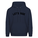 Let's Ride Men's Hoodie - navy